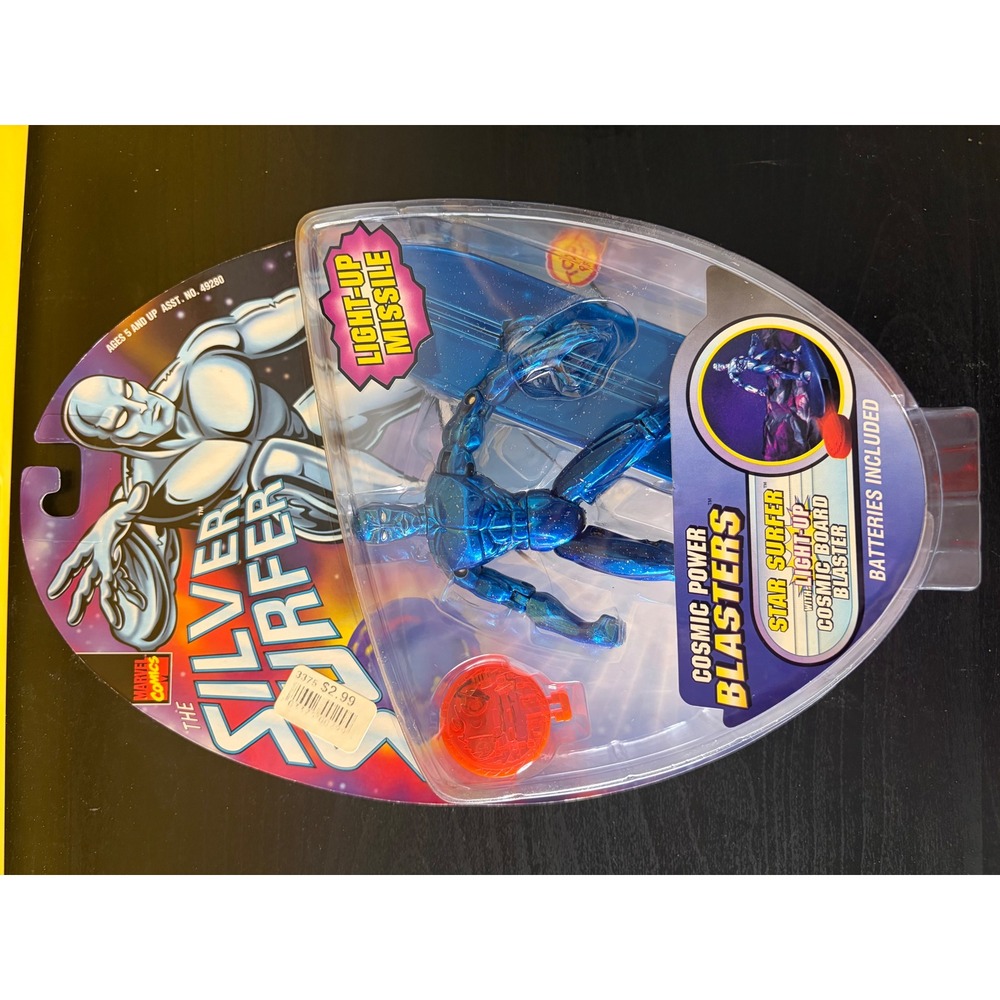 Toy Biz Marvel Silver Surfer Star Surfer Cosmic Power Blasters Figure 1997 New